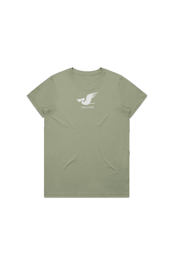 Womens Pelican Cotton Tee