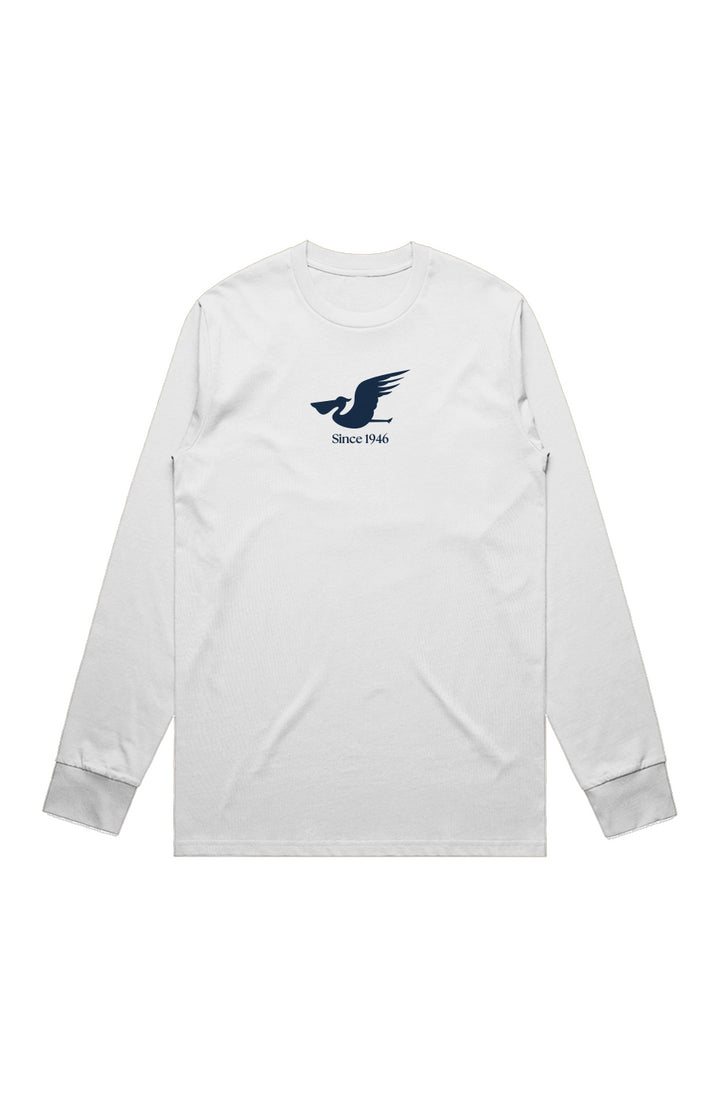 Mens Pelican Long-Sleeve Cotton Tee