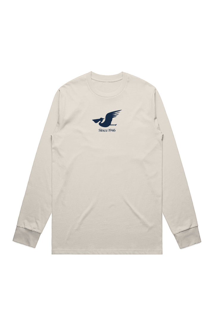 Mens Pelican Long-Sleeve Cotton Tee