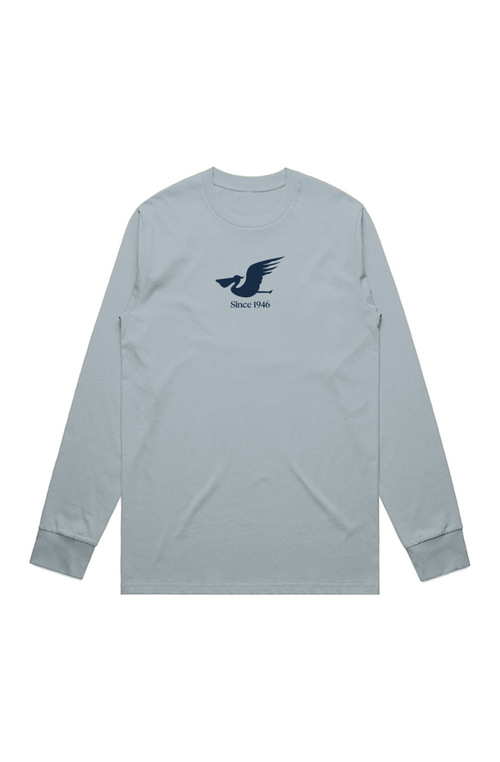 Mens Pelican Long-Sleeve Cotton Tee